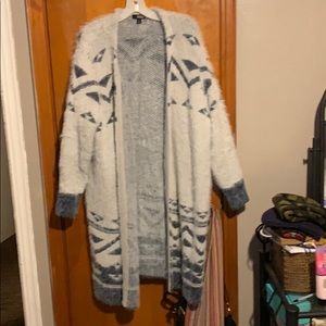 Furry cardigan